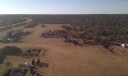 Fabrication shipped to site by GOTLC being set up for installation Port Hedland region Western Australia March 2013